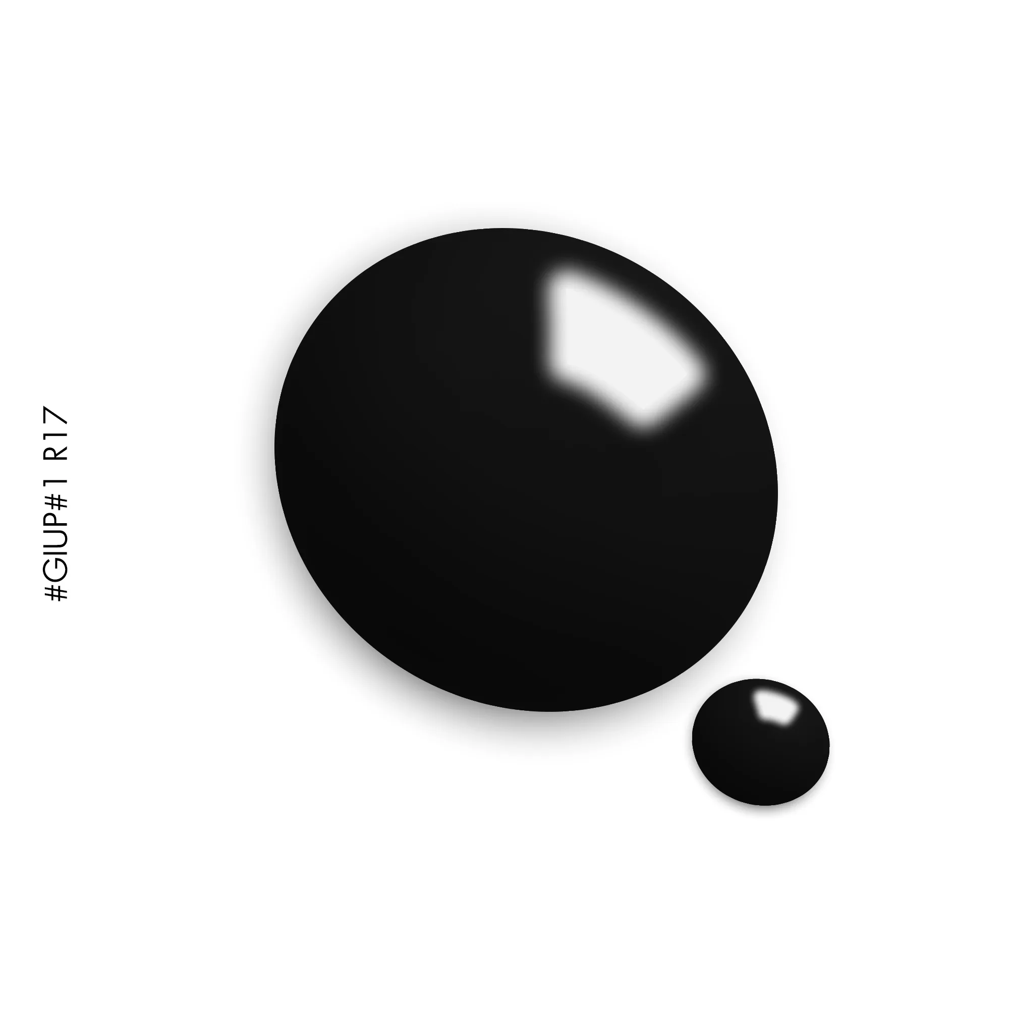 R17 Black gel polish